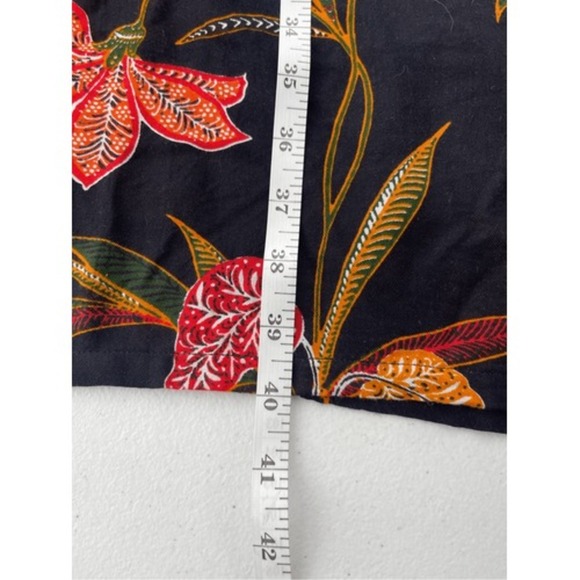 LOFT Kimono Topper Floral Print Open Front Cover Up Black XS/S - Picture 3 of 6